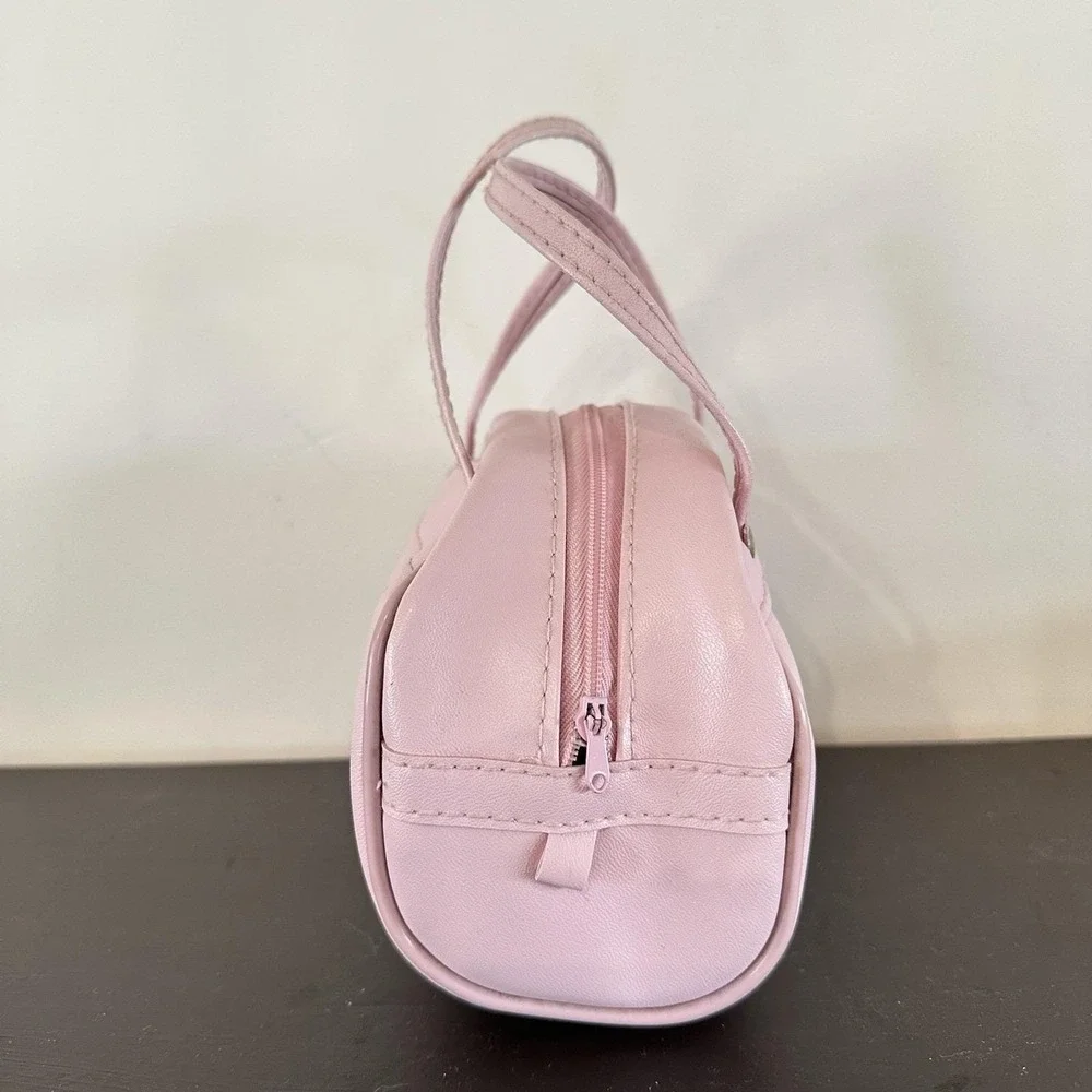 VTG 80s Strawberry Shortcake Pink Toy Purse American Greetings 6.5x7 Zip Handbag